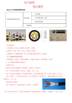 2019年二建机电实务-机电材料及常用工程设备课件笔记(一)