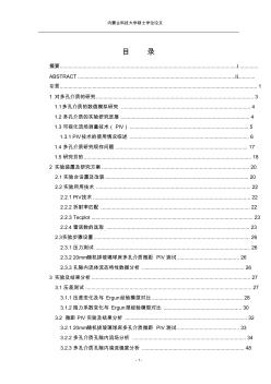 20mm玻璃球床流动转捩的微距PIV实验研究