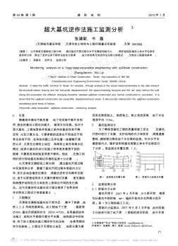 21.超大基坑逆作法施工监测分析