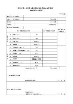 22.夯实水泥土桩复合地基工程检验批质量验收记录表