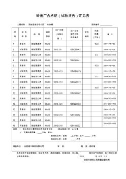 29#楼砖合格证汇总