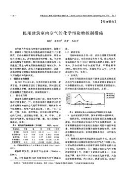 29民用建筑室内空气的化学污染物控制措施