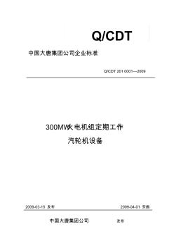 300MW火电机组定期工作标准-汽轮机设备03 (2)