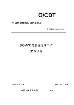 300MW火电机组定期工作标准-燃料设备010 (2)