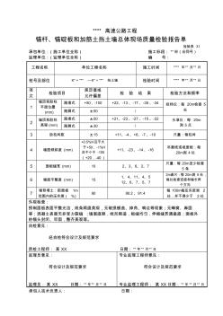 31錨桿、錨碇板和加筋土擋土墻總體現(xiàn)場(chǎng)質(zhì)量檢驗(yàn)報(bào)告單檢驗(yàn)表31