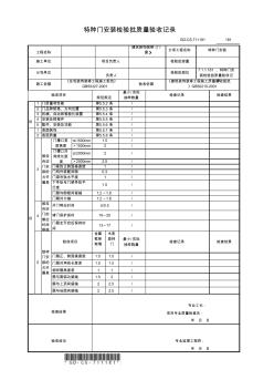 3、特種門安裝檢驗(yàn)批質(zhì)量驗(yàn)收記錄