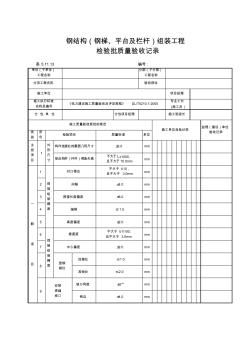 5.11.13钢构件(钢梯、平台及栏杆)组装工程