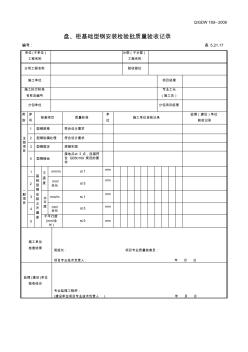 5.21.17盘、柜基础型钢安装检验批质量验收记录