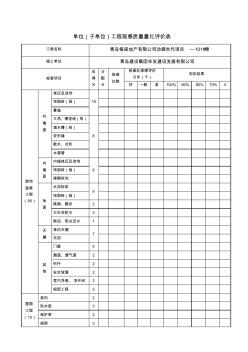 5.单位(子单位)工程观感质量量化评价表