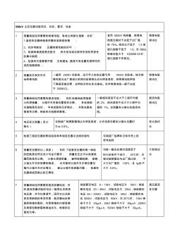 500kV主变压器试验项目和标准