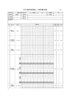 6#混凝土实测实量记录表