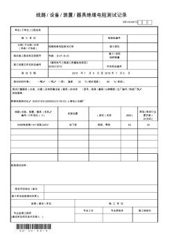 6.4.13线路-设备-装置-器具绝缘电阻测试记录