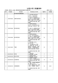 6分部分项工程量清单