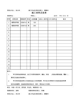 6月施工隊(duì)簽收單