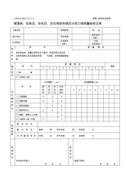 7.2-2假面砖、拉条灰、拉毛灰、仿石和彩色抹灰分项工程质量验收记录表