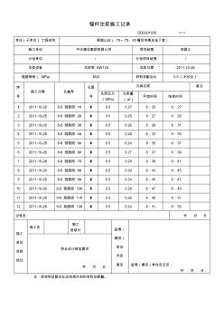 8-8.1.1锚杆注浆施工记录