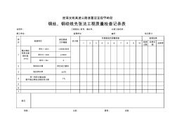 8鋼絲、鋼絞線先張法工程質(zhì)量檢查記錄表