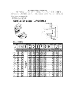 ANSIB16.5weldneckflangescl2500法兰标准