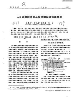 API圆螺纹套管及接箍螺纹紧密距释疑