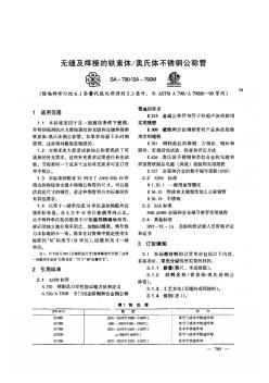 ASTMA790無縫及焊接的鐵素體-奧氏體不銹鋼公稱管