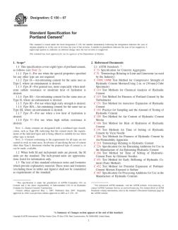 ASTMC150-07硅酸盐水泥美国标准