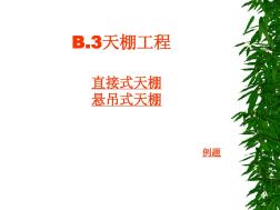 B.3天棚工程