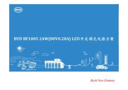 BYDBF100524W(80V0.28)LED开关调光电源方案