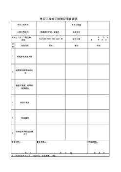 C20砼三检表单元(工序)工程施工检验记录表(20200806135156)