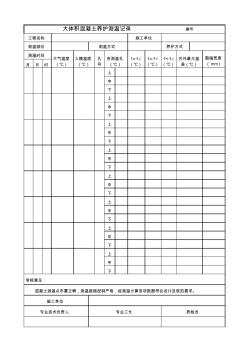 C5-14大体积混凝土养护测温记录