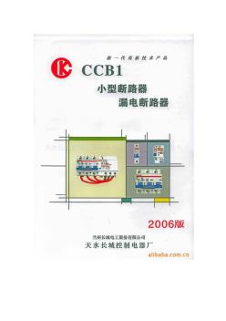 CCB1微型断路器选型样本