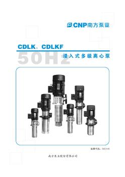 CDLK浸入式多级离心泵