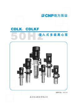 CDLK浸入式多級(jí)離心泵