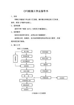 CFG樁施工作業(yè)指導書
