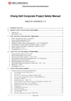 ChengDeHCorporateProjectSafetyManual总部项目安全制度