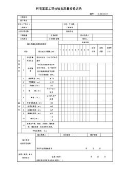 D-03-04-01料石面层工程检验批质量检验记录