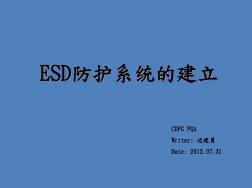 ESD静电防护体系解析
