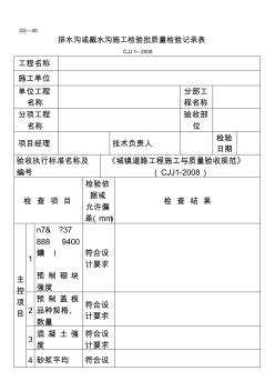 G2-45排水沟或截水沟施工检验批质量检验记录表 (3)