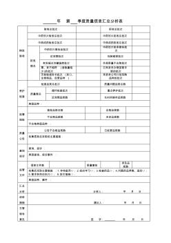 GSP-季度质量信息汇总分析表