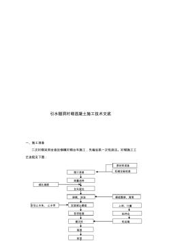 hl引水隧洞衬砌混凝土施工技术交底精品