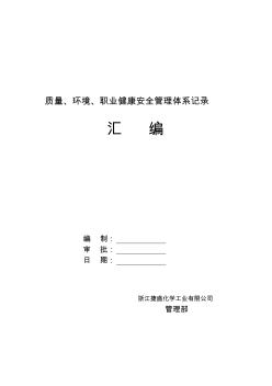 ISO各类表格记录(全套)解析