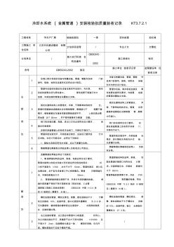 KT3.7.2.1冷凝水系統(tǒng)(金屬管道)安裝檢驗批質(zhì)量驗收記錄(1)