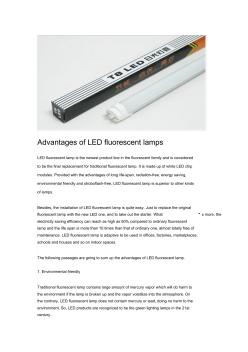 LED灯管与节能灯优势对比-英文