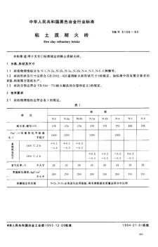 PN060粘土质耐火砖