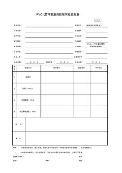 PVC-U塑料管用膠粘劑檢驗(yàn)報(bào)告