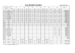 PVC管材管件价格表