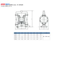 QBY型铸铁气动隔膜泵安装尺寸图及价格