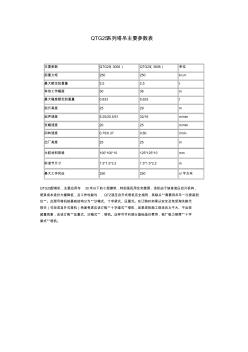 QTG25系列塔吊主要参数表 (2)