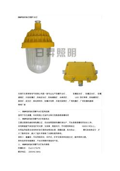 RBPC8720防爆平台灯
