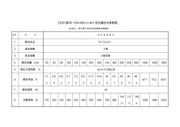 SCB干式变压器技术参数