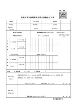 SG-T008混凝土灌注桩钢筋笼检验批质量验收记录